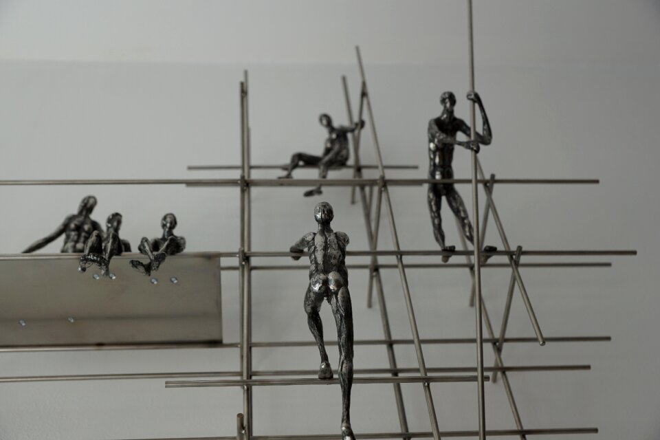 Figures sculpture wall