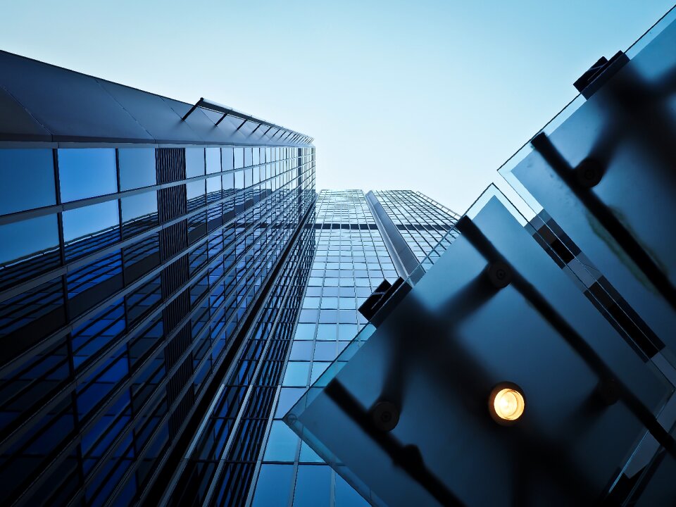 Facade skyscraper geometric photo