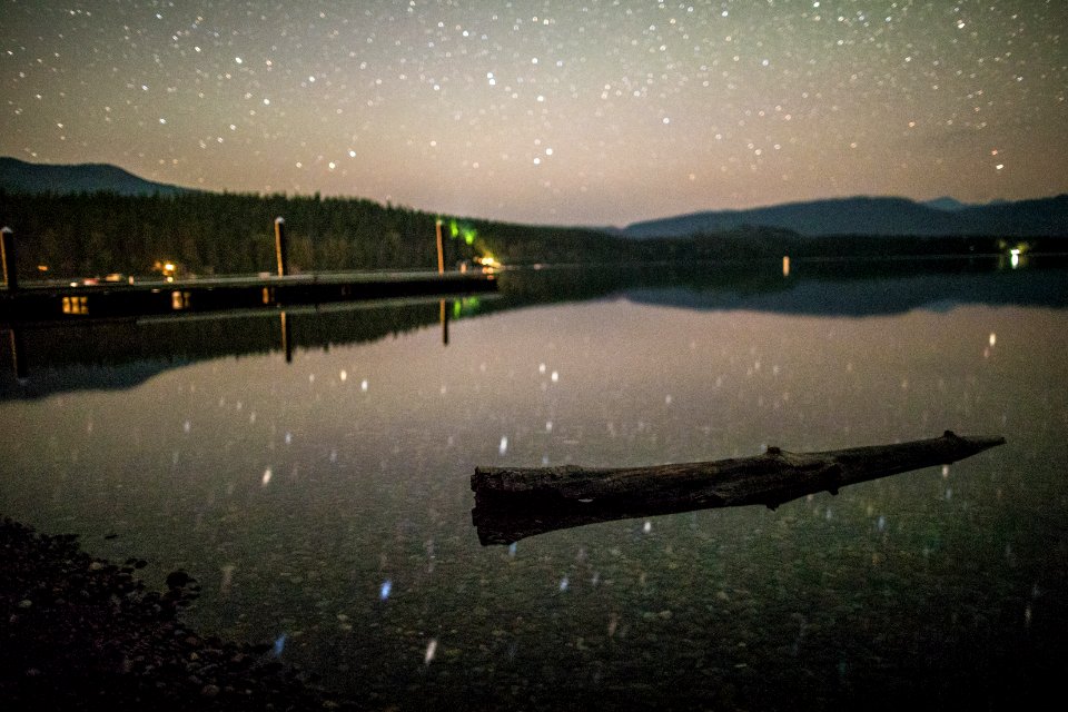 Stars on Lake McDonald