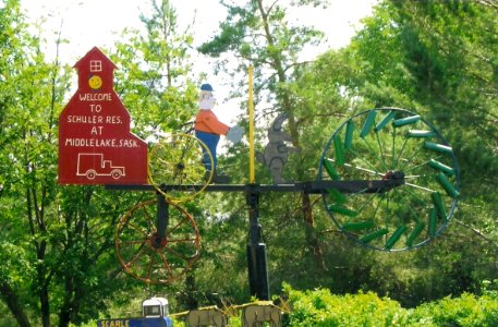 Middle Lake, Saskatchewan - Schuller Weather Vane