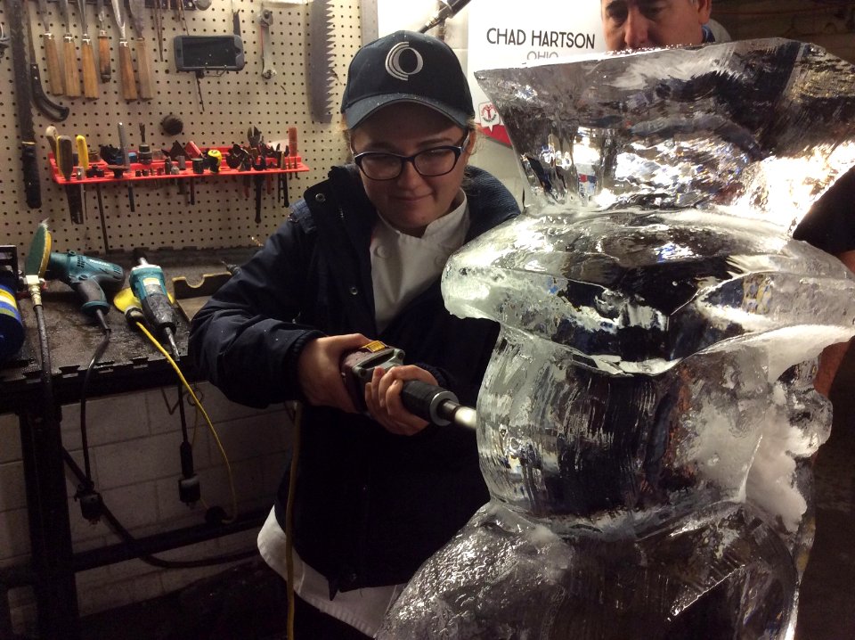 Ice carving