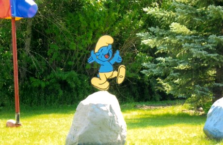 Middle Lake, Saskatchewan - Singing Smurf