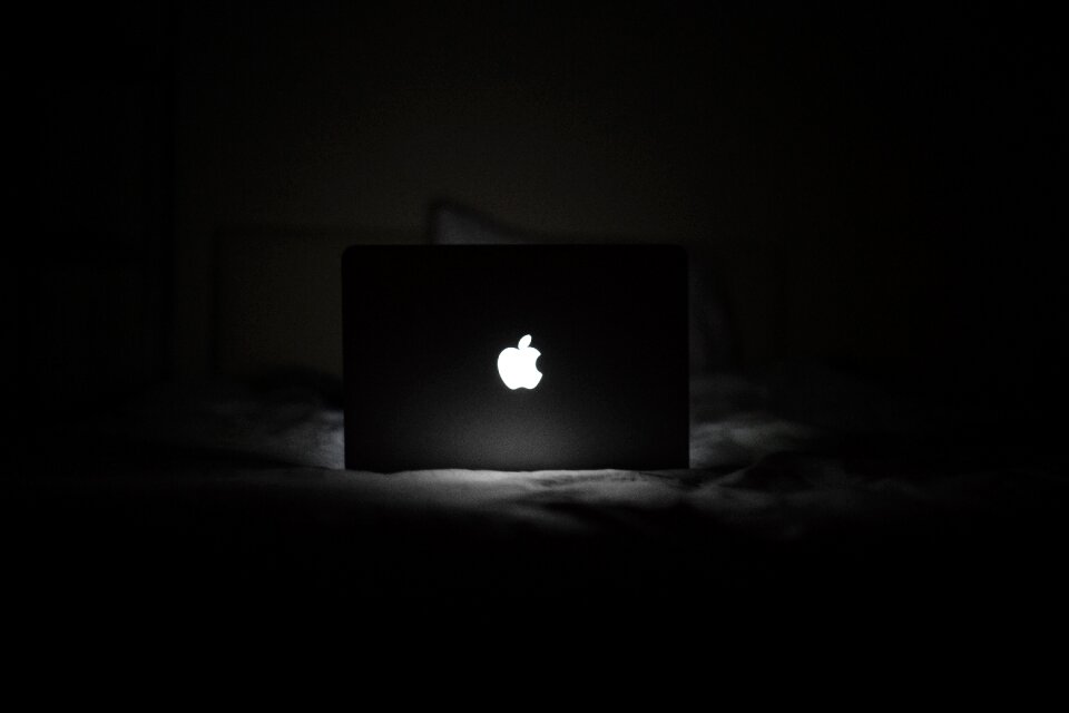 Laptop computer night