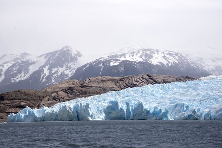 Ice blue cold photo