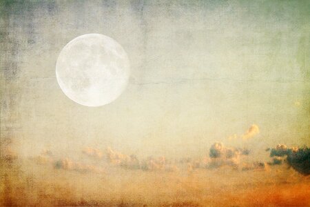 Grunge sun landscape