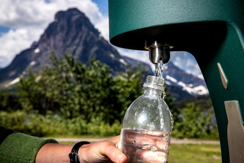 Water Bottle Filling Station in Two Medicine