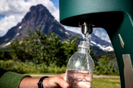 Water Bottle Filling Station in Two Medicine