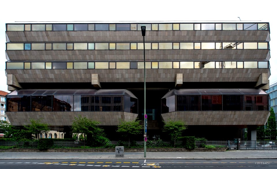 Czech Embassy, (former Czechoslovakian) Berlin, Germany, built between 1974–1978, architect: Věra and Vladimír Machonin