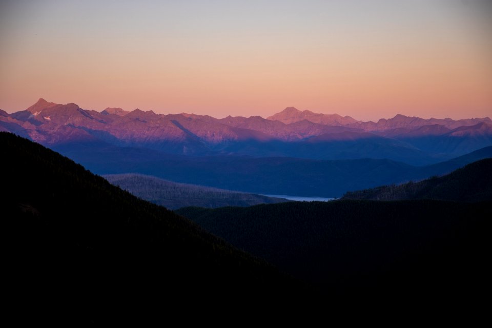Quiet Sunset from Huckleberry Lookout