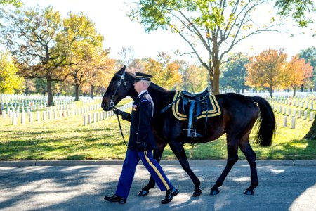 Military Funeral Honors with Funeral Escort are Conducted for U.S. Marine Corps Col. Jaime Sabater