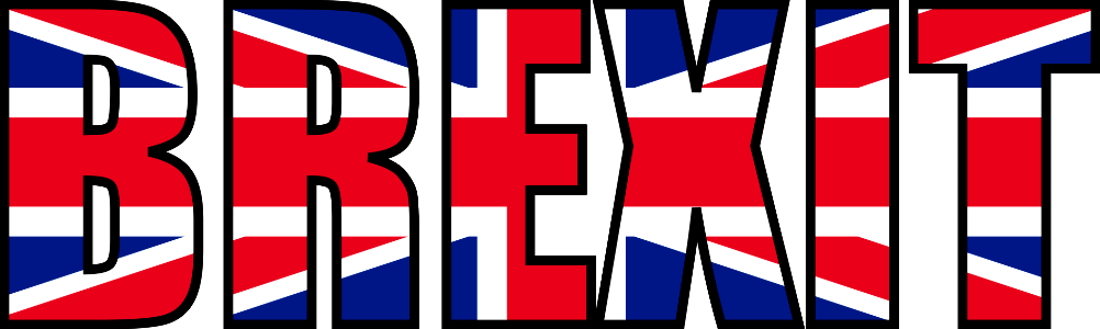 Brexit font and UK flag (CC0, public domain) photo