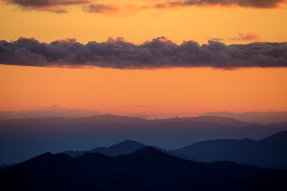 Sunset over Apar Mountains