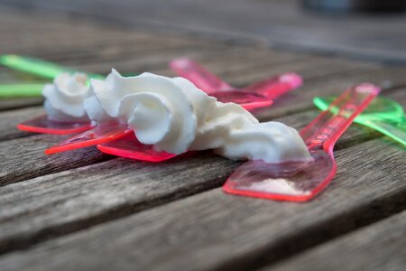 Ice scoop holiday plastic spoons