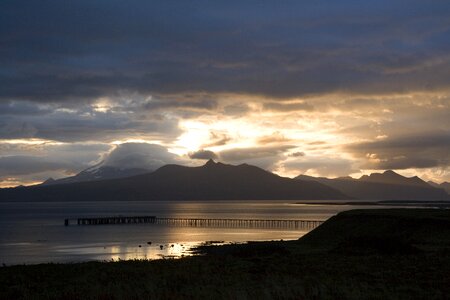 Dusk evening solitary photo