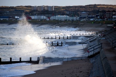 Waves crashing on Aberdeen Beach photo