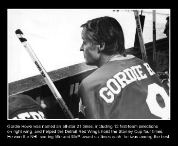 Gordie Howe 1974 photo