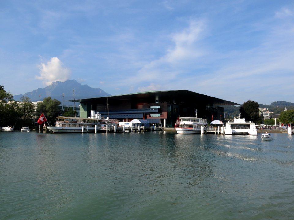 Travelling on the Lake Lucerne aboard the steam ship DS Uri