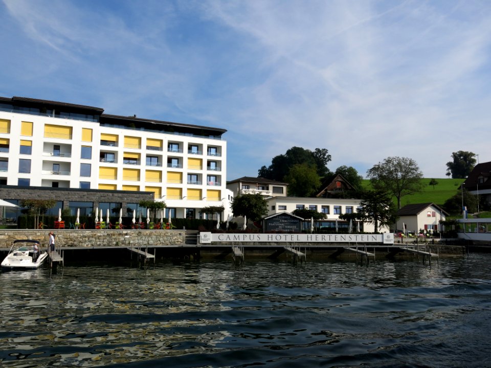 Travelling on the Lake Lucerne aboard the steam ship DS Uri