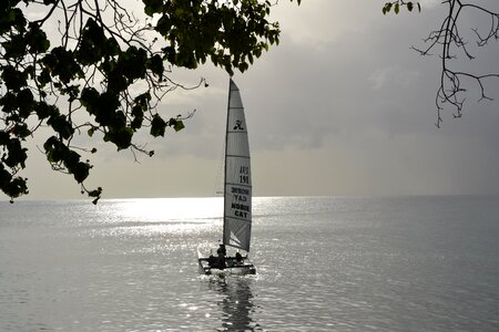 Atmosphere catamaran sunset sun photo