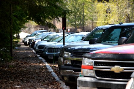May 12, 2018 - Parking congestion at Lake McDonald Lodge