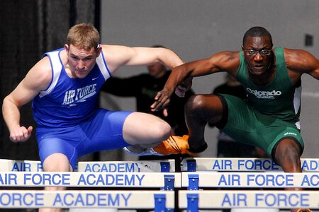 Hurdlers track track and field photo