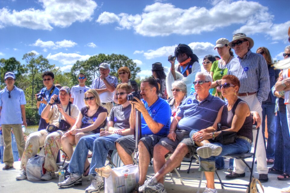 Summer entertainment crowd