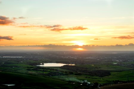 Sunset over Hollingworth Lake photo