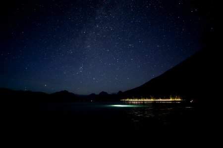 Night Sky over Lake McDonald