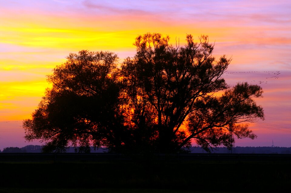 Sky silhouette landscape photo