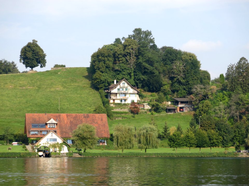 Travelling on the Lake Lucerne aboard the steam ship DS Uri