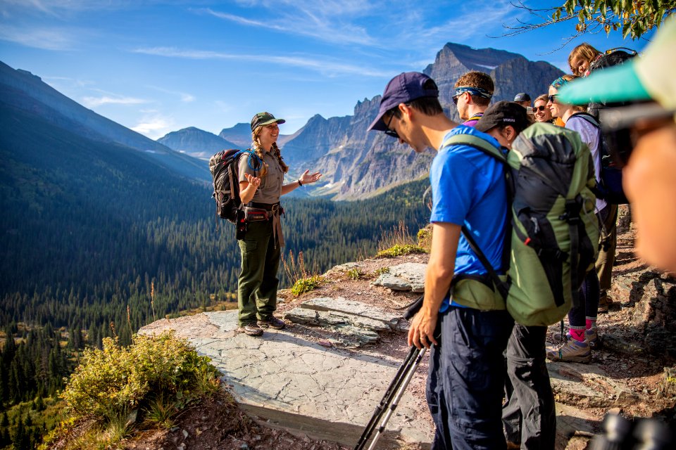 Park Ranger Leading a Hike
