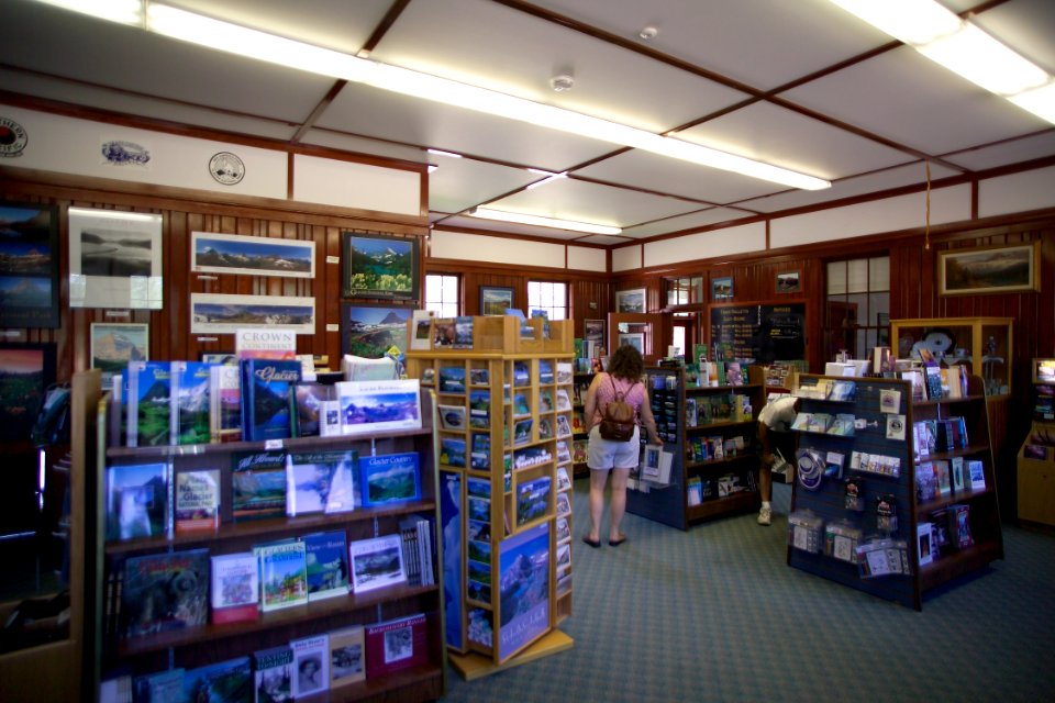Glacier Association bookstore in Belton Train Station