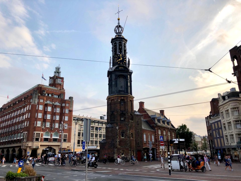 Munttoren, Binnenstad, Amsterdam, Noord-Holland, Nederland