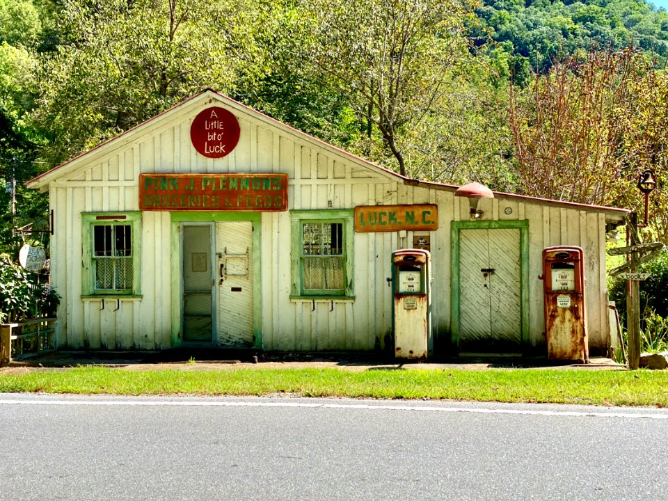 Pink J. Plemmons Grocery and Feed Store, North Carolina State Highway 209, Luck, NC