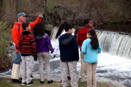 Students learn about fish passage