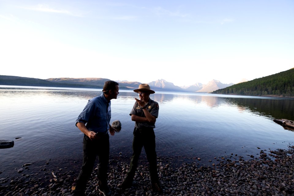A Ranger Chat on the Beach