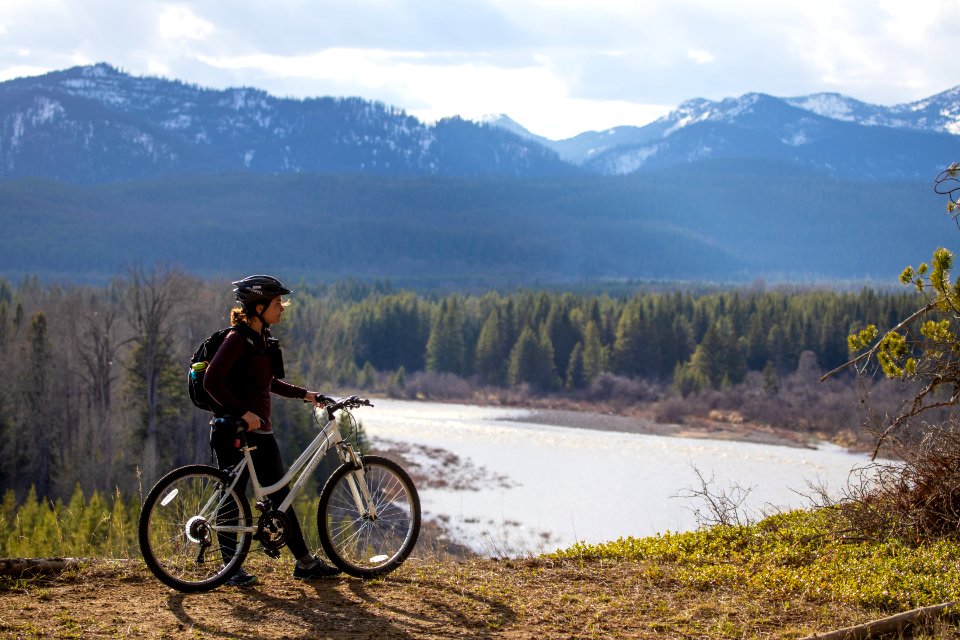 Biking in Glacier photo