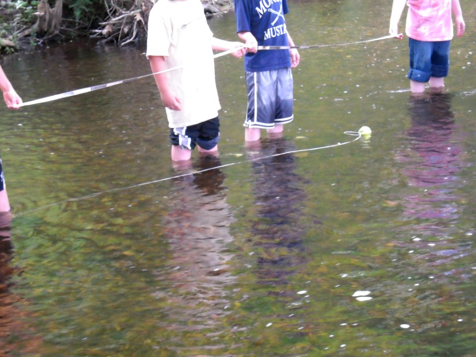 Creative way to time water flow