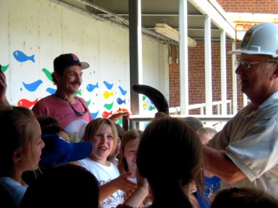 Novak shows sea lamprey