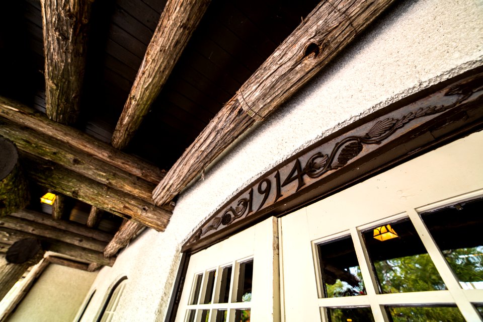 Historic Lake McDonald Lodge Entrance