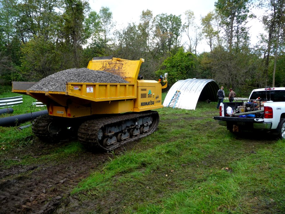 Little Sucker Brook: Preparing for project construction