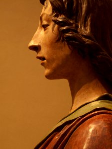 Benedetto da Maiano, Saint John the Baptist, c. 1480 Painted terra-cotta