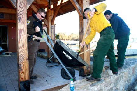 Beginning repairs at Stewart B. McKinney National Wildlife Refuge (CT)