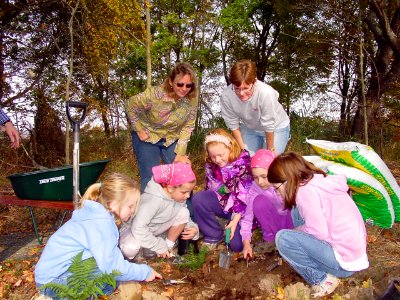 Connecting children with nature photo