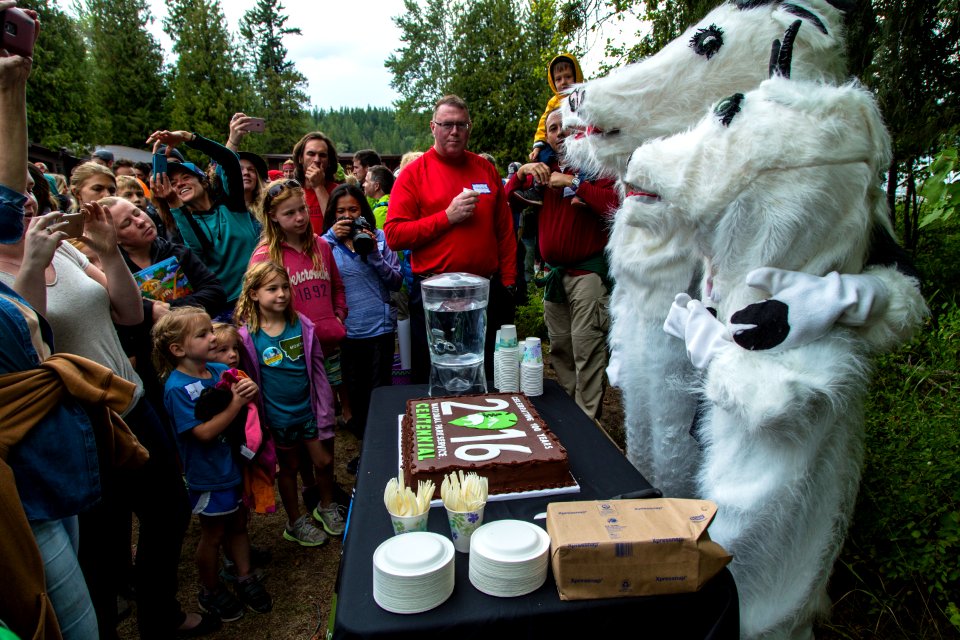Goats and Centennial Cake
