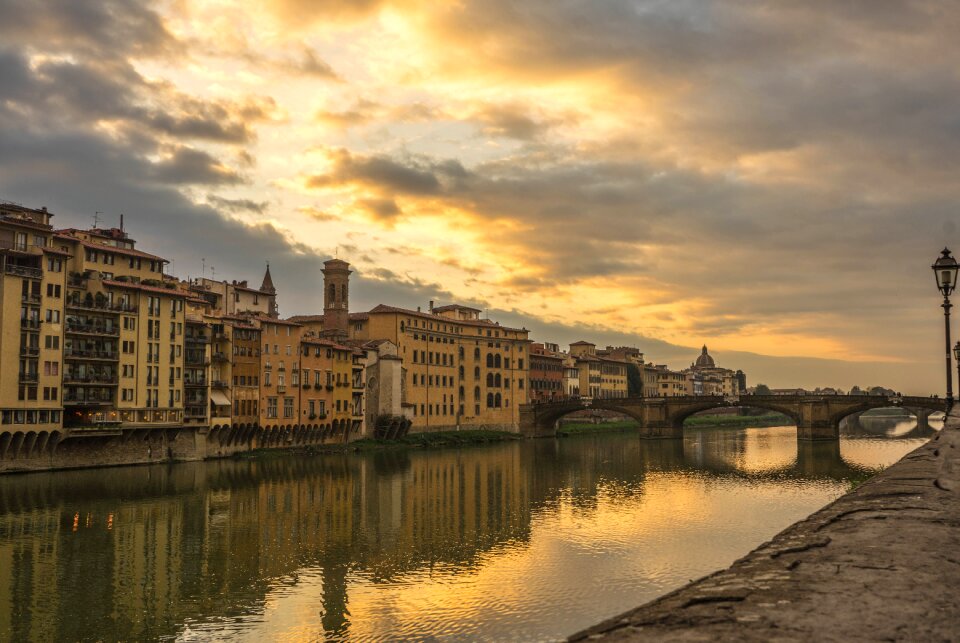 Sunset reflection europe