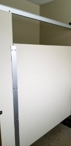 Canaan Valley National Wildlife Refuge Finished partition install in restroom