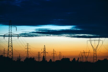 Sunset energy industry photo
