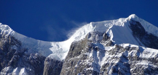 Snow-capped mountain