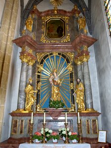 Interior altar catholic photo
